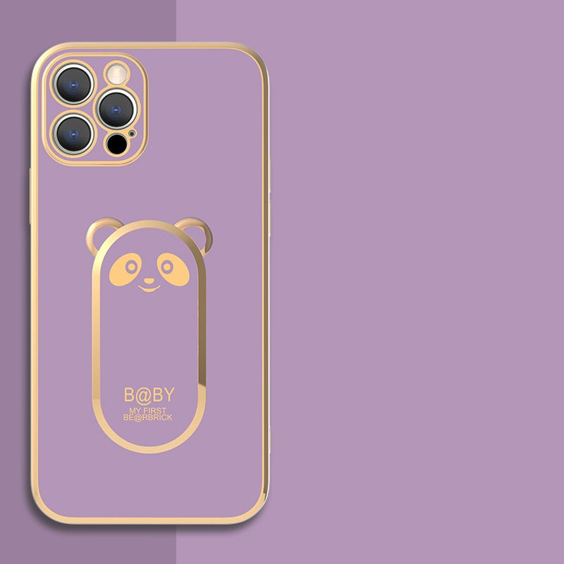 Cute panda Samsung phone case with 360 ring holder - product image 3