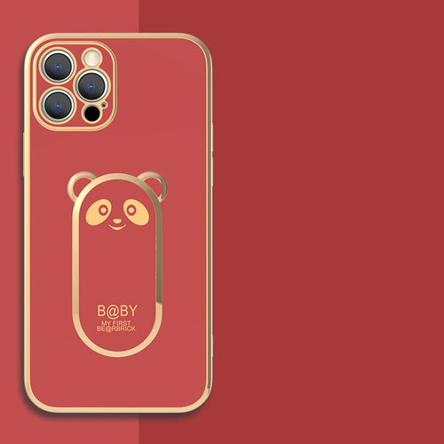 Cute panda Samsung phone case with 360 ring holder - product image 2