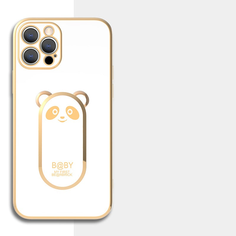 Cute panda Samsung phone case with 360 ring holder - product image 1