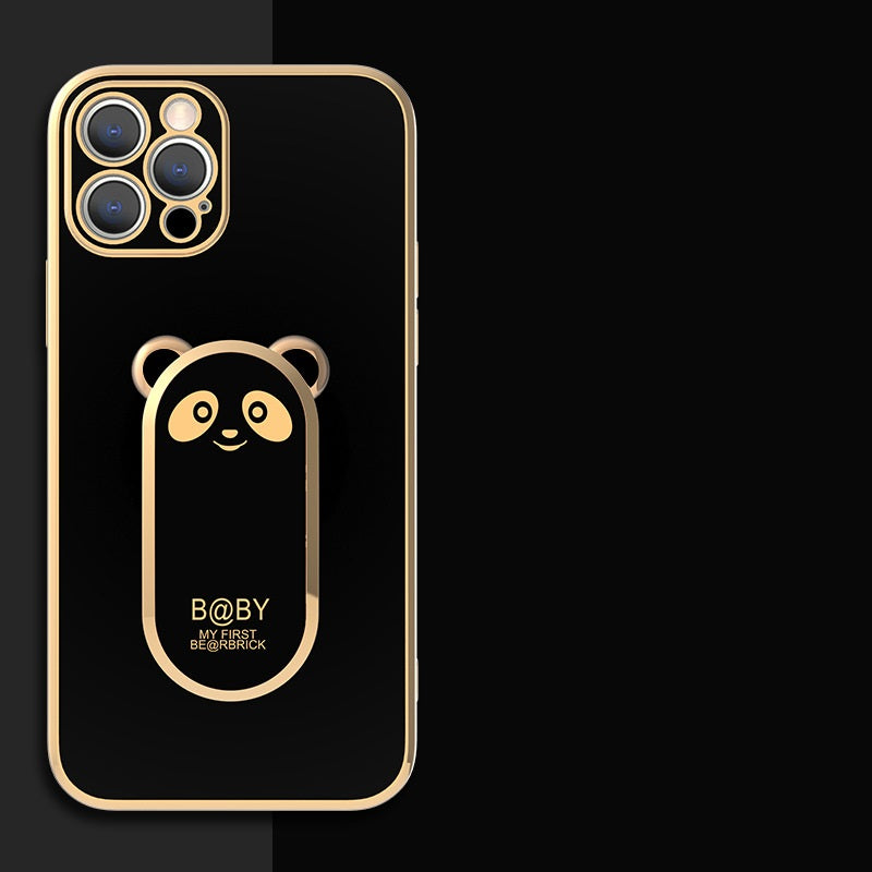 Cute panda Samsung phone case with 360 ring holder - product image 4