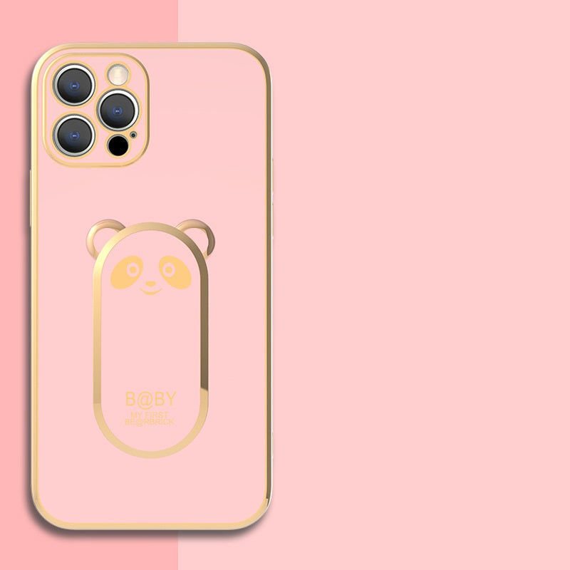 Cute panda Samsung phone case with 360 ring holder - product image 6