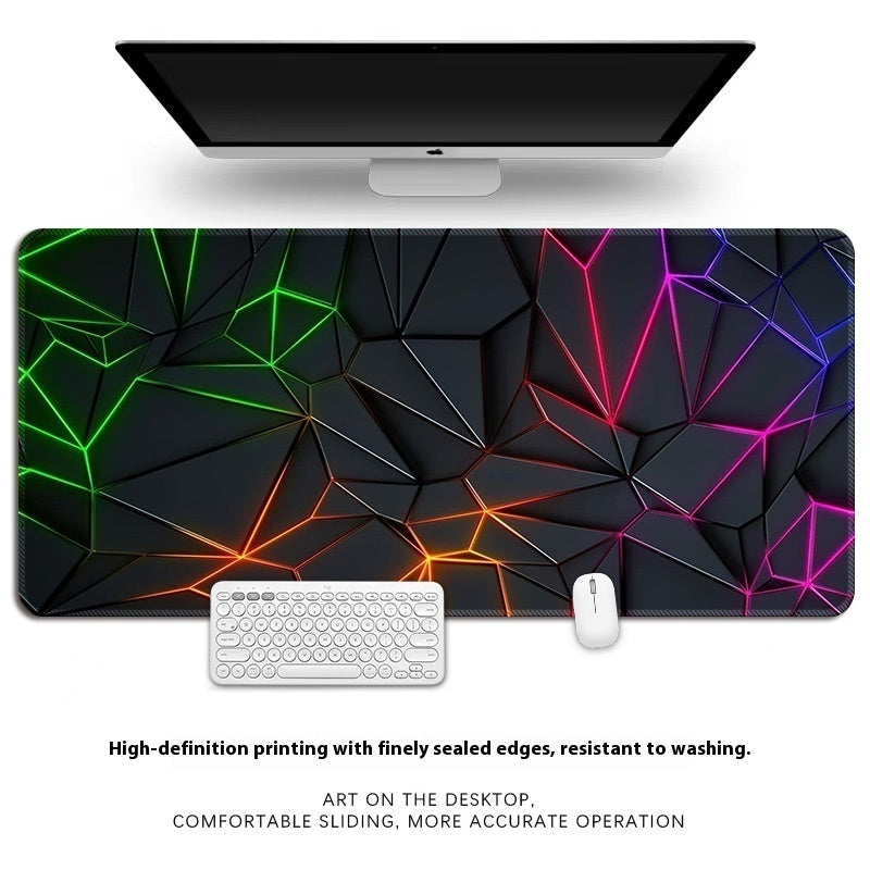Extended mouse pad and desk mat, natural rubber non-slip design - product image 3