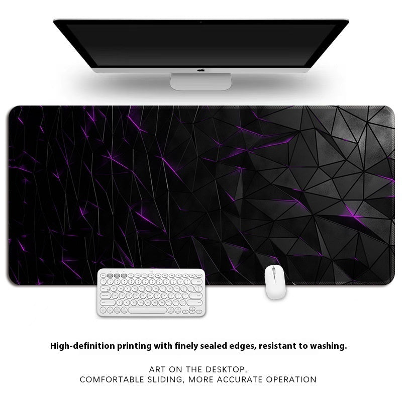 Extended mouse pad and desk mat, natural rubber non-slip design - product image 1